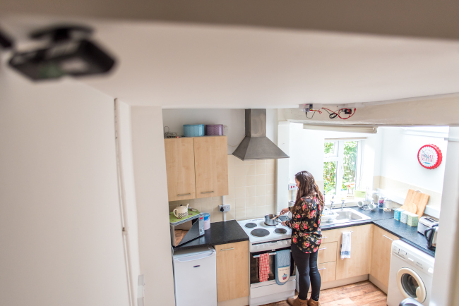 View of whole kitchen